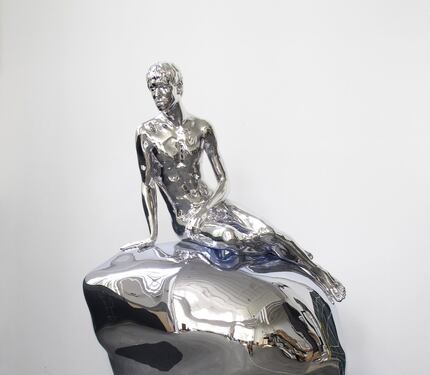 He (Silver)
offers a male take on Copenhagen's famous The Little Mermaid statue. 