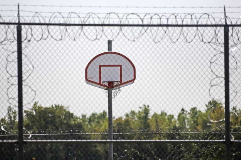 The basketball courts and recreation areas surrounding the Lyle B. Medlock Youth Treatment...