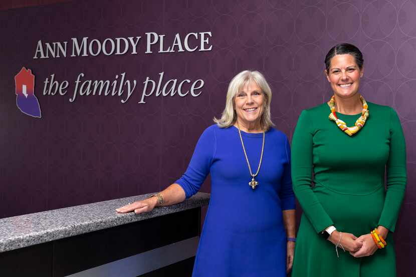 The Family Place CEO Paige Flink (left) is retiring, and Mimi Crume Sterling will take over...