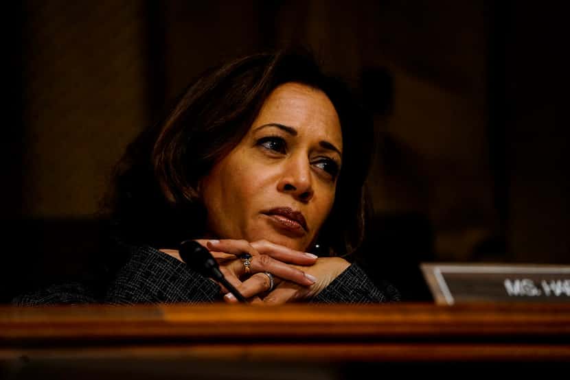 A case in California when Sen. Kamala Harris, pictured above during the confirmation...
