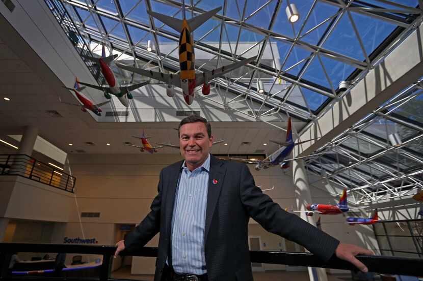 Tom Nealon, new president of Southwest Airlines, poses for a photograph at the carrier's...