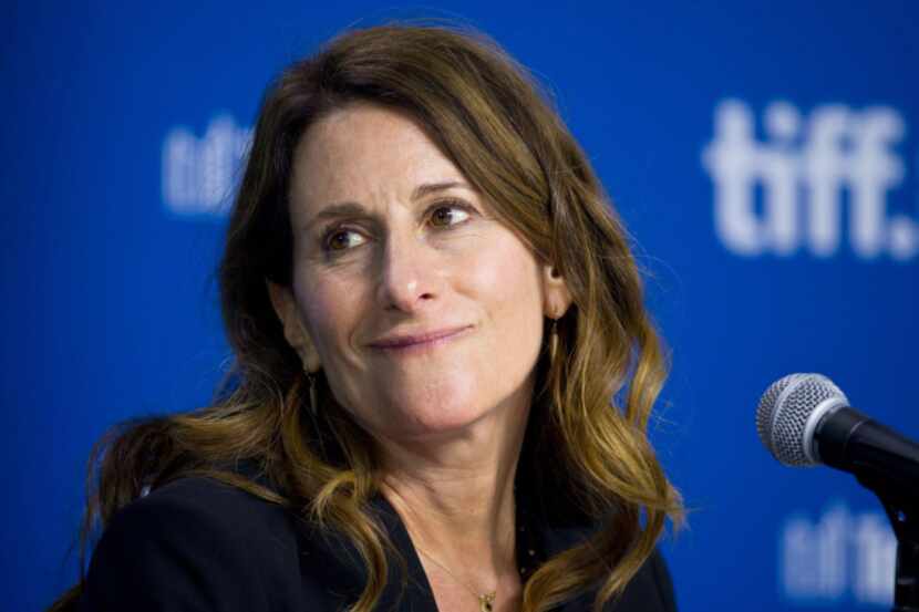 Director Nicole Holofcener takes a question about deceased star James Gandolfini during the...