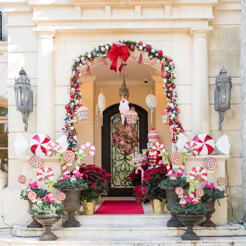 Jennifer Houghton's home has 45,000 Christmas lights inside and out.