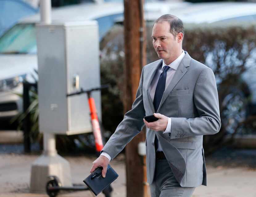 Dr. Nick Nicholson walks into the Earle Cabell Federal Building in downtown Dallas on...