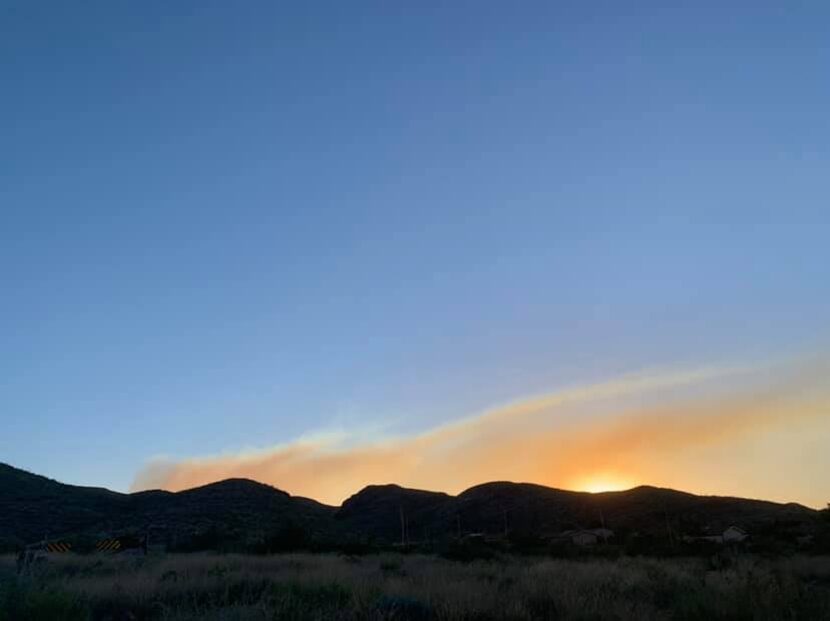 Smoke seen from Panther Junction.