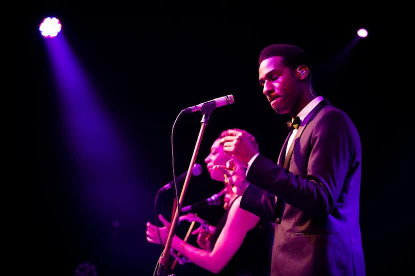 Brittni Jessie and Leon Bridges perform in Dallas. (Photo by Smiley N. Pool/Dallas Morning...