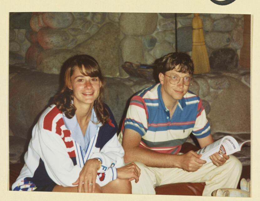 Melinda and Bill Gates in 1993. 