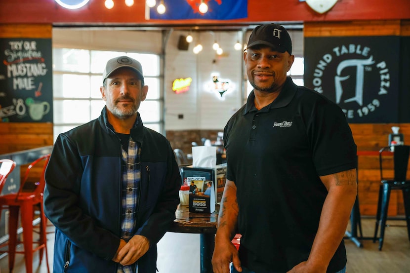 Michael Stern (left) and Anthony McDowell stood together for a portrait in Dallas on...