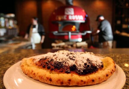 S'mores Calzone, photographed at the original Cane Rosso in Deep Ellum in 2011