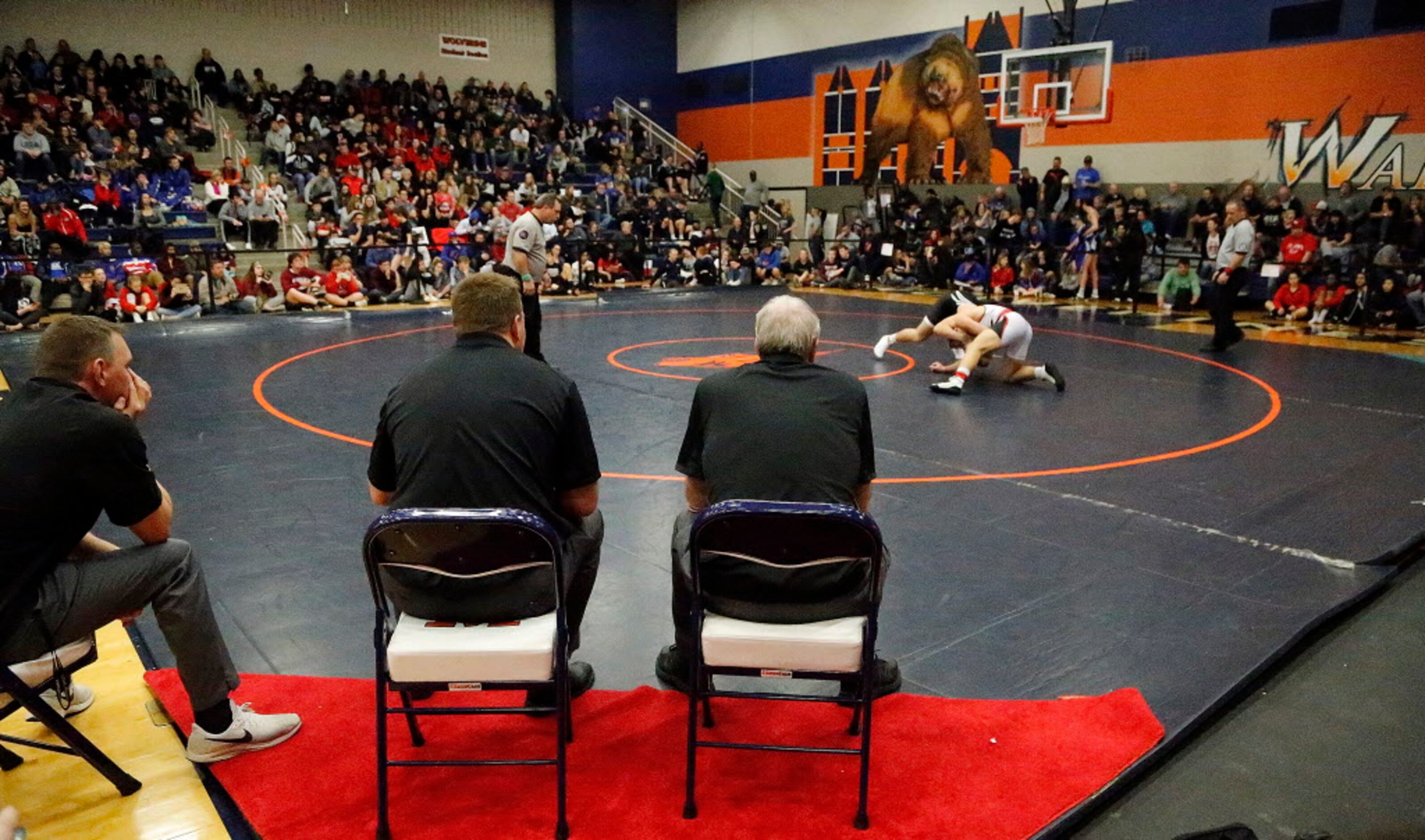 The 5A Region II wrestling meet held at Wakeland High School in Frisco on Saturday, February...