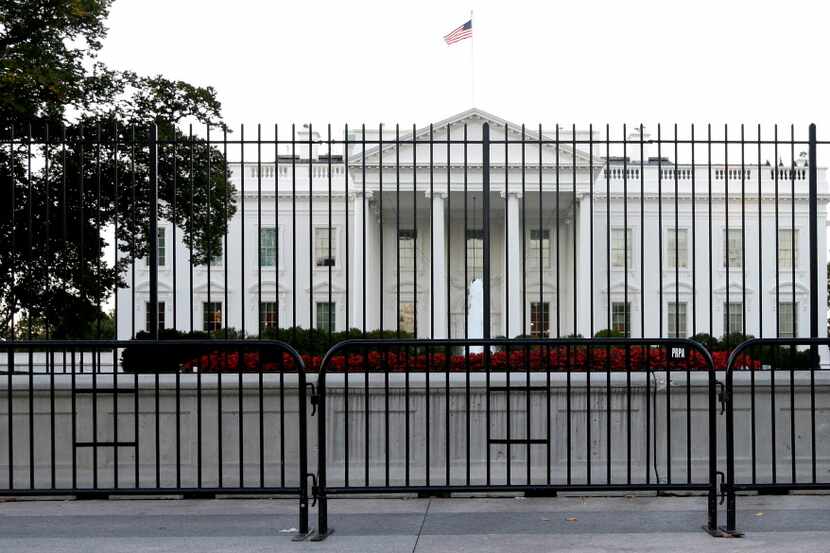  A fence stands Â between the White House and Pennsylvania Avenue in Washington, D.C. (2014...