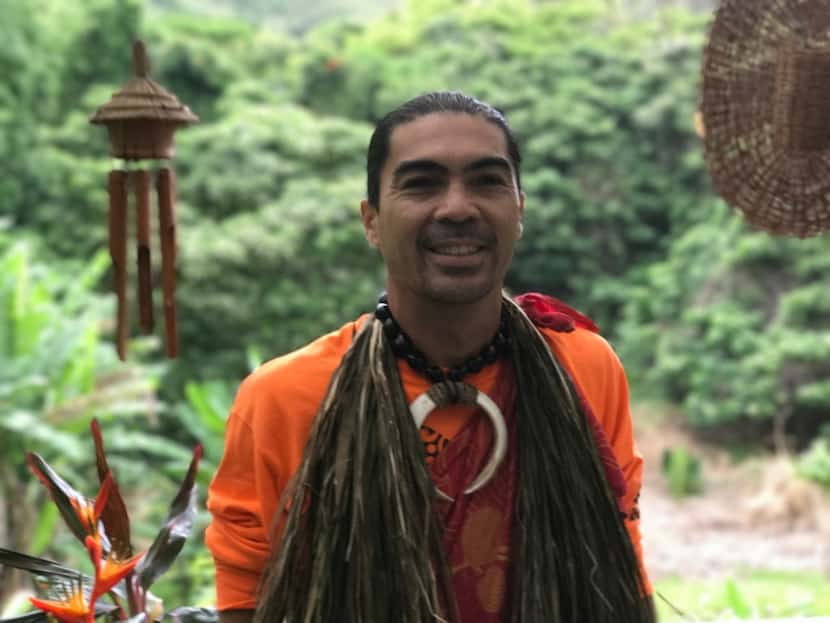Gregory Kawaimaka Solatorio leads cultural hikes in the remote Halawa Valley on Molokai,...
