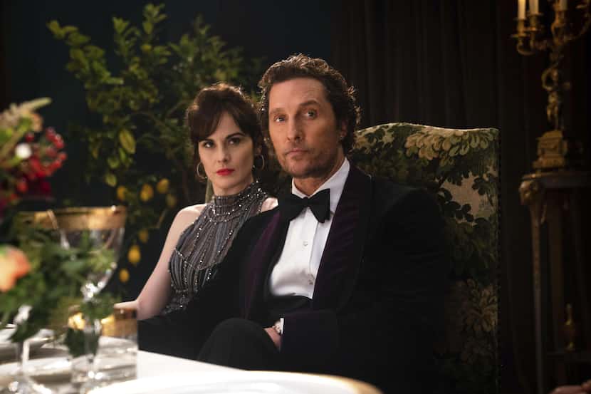 Matthew McConaughey and Michelle Dockery appear in a scene from "The Gentlemen." 
