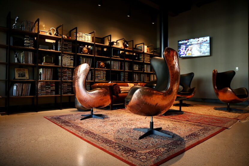 Best seats on the second floor of Haywire? Copper-backed chairs that'll make you feel like...