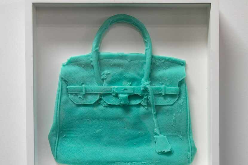 Shelter Serra
"Homemade Hermes Birkin Bag (Aqua)," cast silicone (unique)
18.75.x18.75 in....