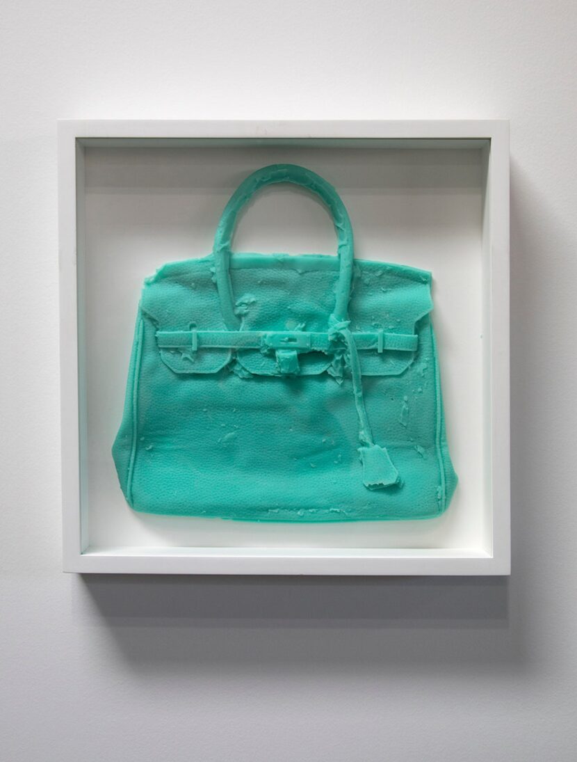 Shelter Serra
"Homemade Hermes Birkin Bag (Aqua)," cast silicone (unique)
18.75.x18.75 in....