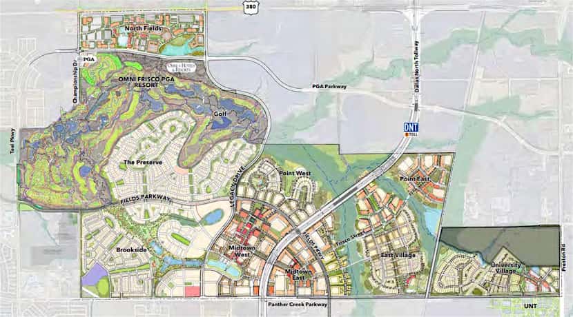 The Fields development stretches between U.S. Highway 380 and Preston Road and is one of the...