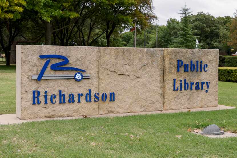 Richardson Public Library pictured on Tuesday, Oct. 26, 2021, in Richardson, Texas. (Elias...