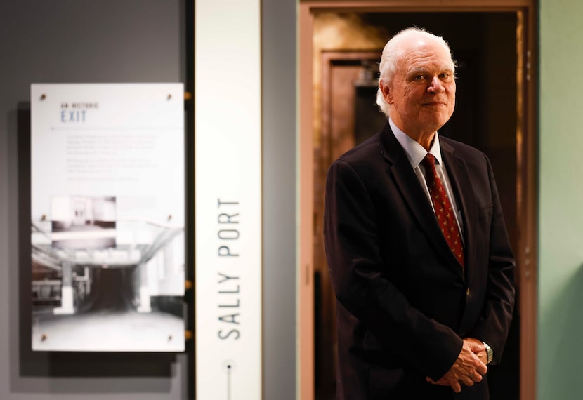 Robert Mong, president of UNT Dallas at the Oswald exhibit inside UNT Dallas Law School in...