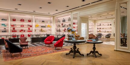 Interior of the new Gucci store in Plano's Legacy West.