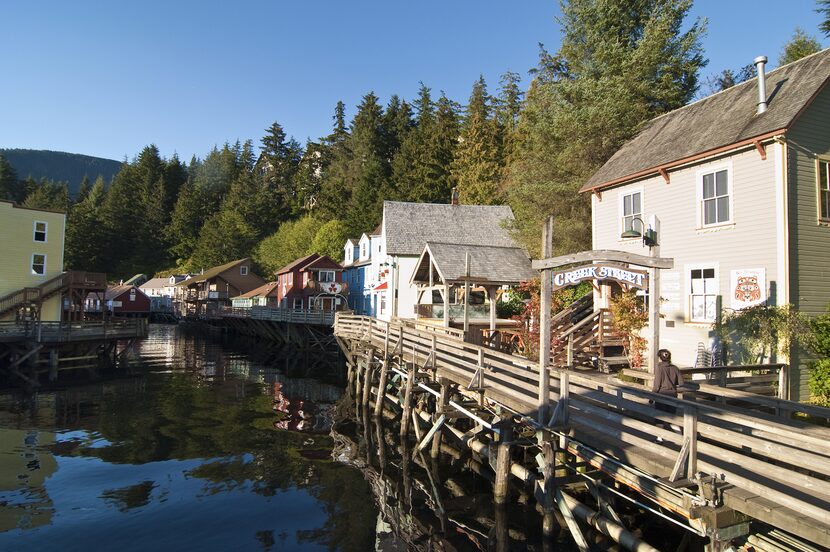 Creek Street, Ketchikan, is a port in Alaska