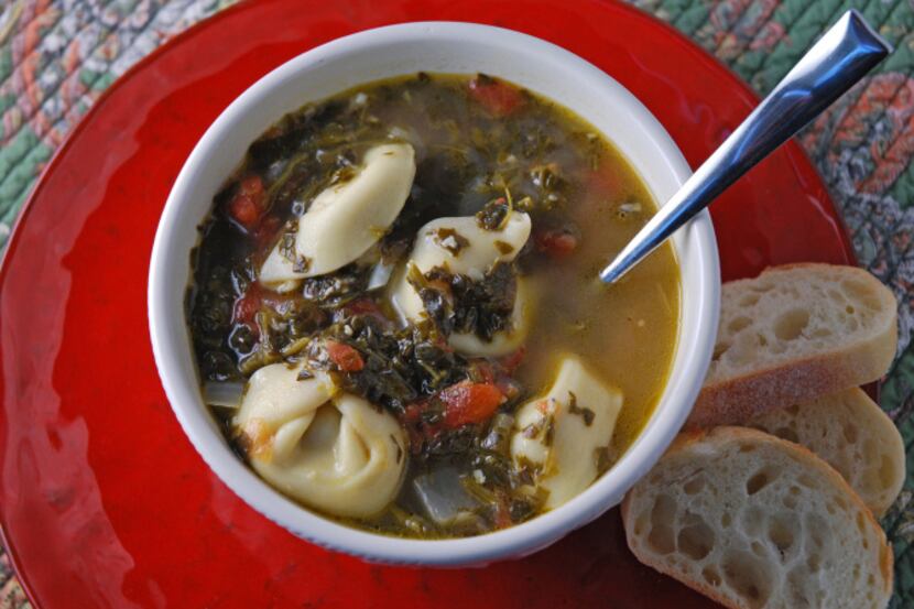 Sausage Tortellini and Spinach Soup will soothe mind, body and soul.