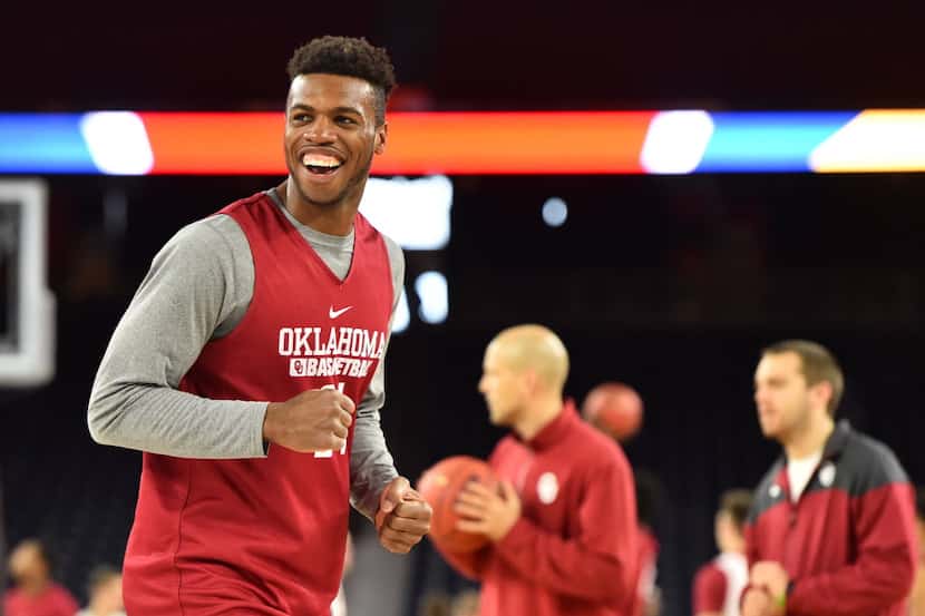 Apr 1, 2016; Houston , TX, USA; Oklahoma Sooners guard Buddy Hield (24) during practice day...