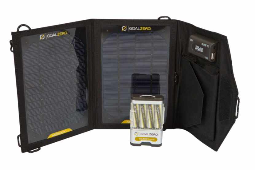 The GoalZero Guide 10 Plus Adventure Kit mates solar panels with batteries.
