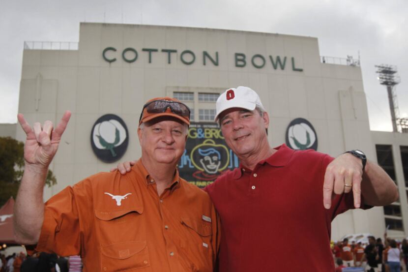 Whether the result is up or down, Malcolm Robertson (left) and Bond Beams still love to...