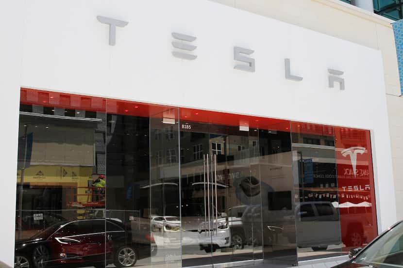 Tesla has showrooms inside malls and shopping centers such as Plano's Legacy West.. Its...