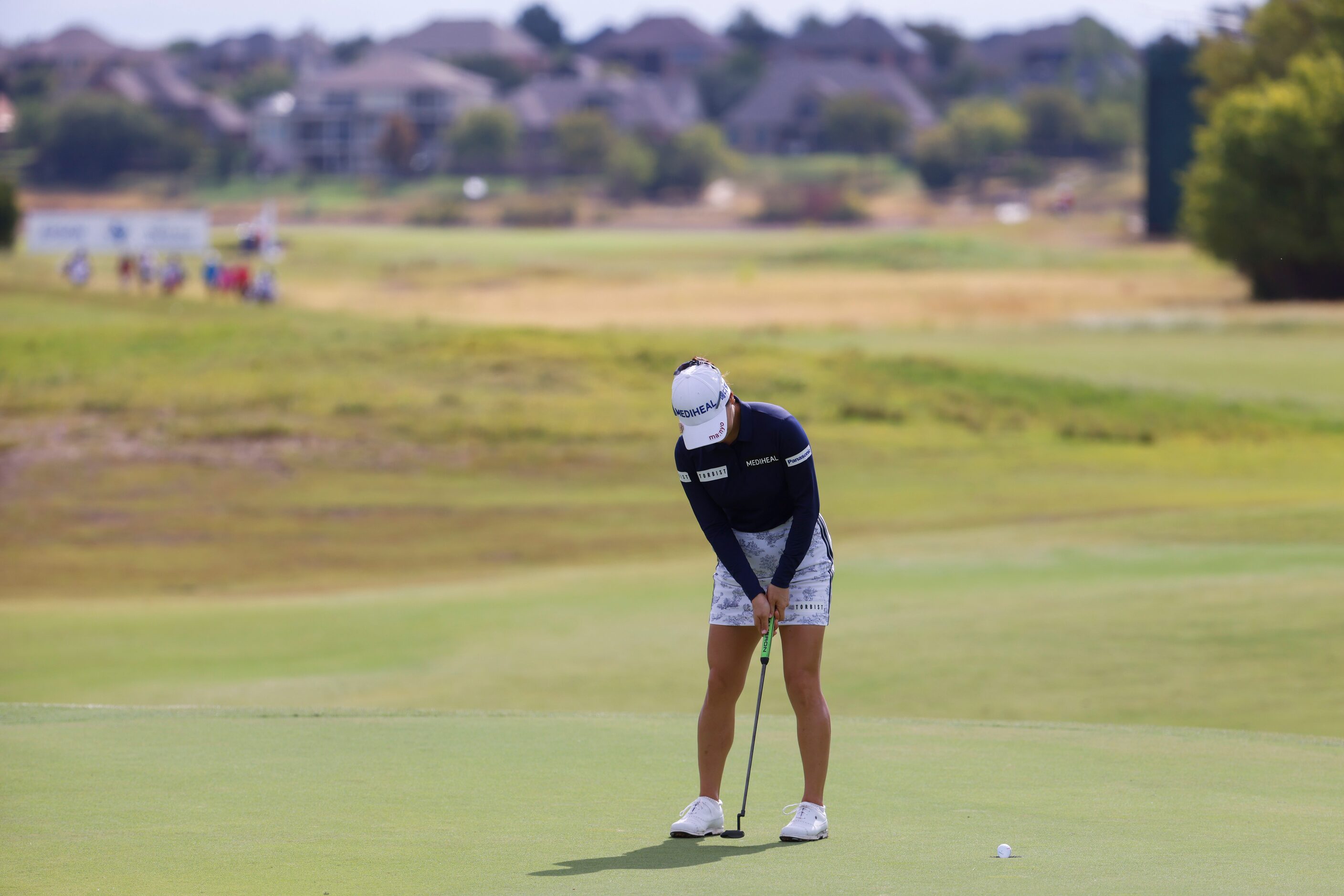 So Yeon Ryu of South Korea putts during the first round of The Ascendant LPGA benefiting...