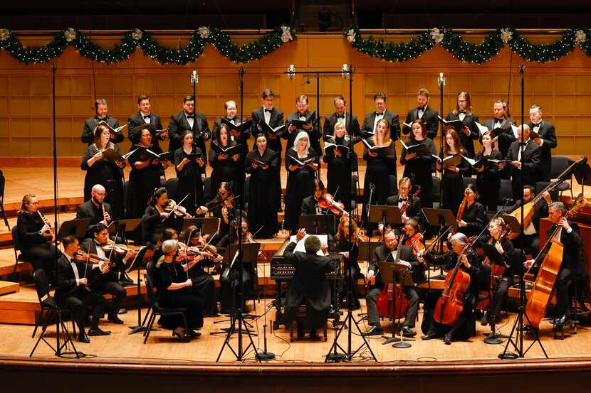 The Dallas Bach Society performs Handel’s “Messiah,” at the Meyerson Symphony Center in...