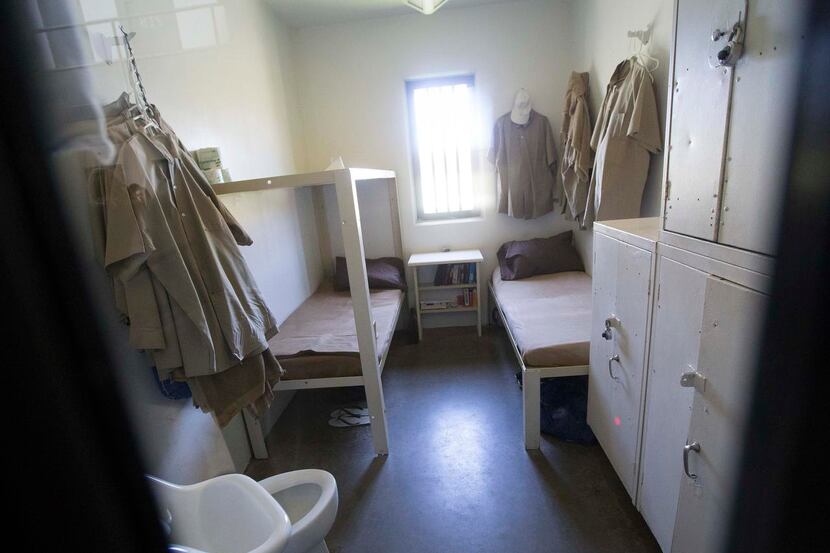 
A cell at the federal prison in El Reno, Okla., was used by President Barack Obama in July...
