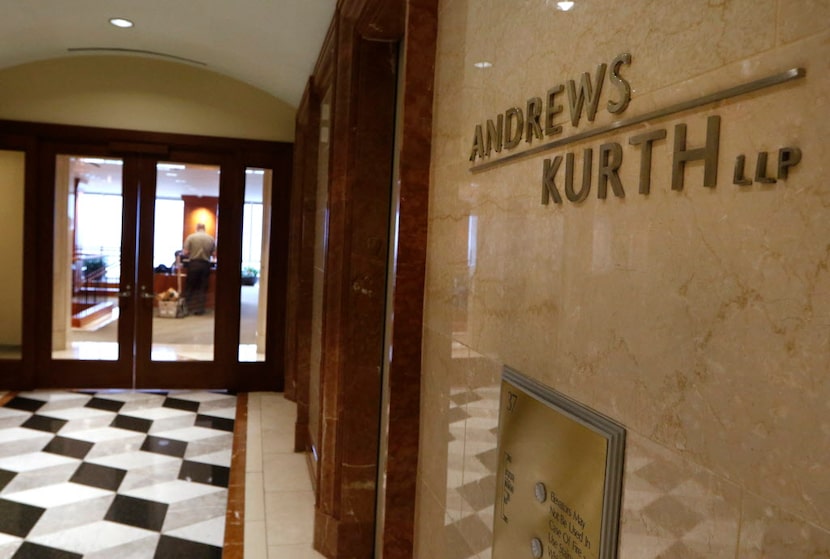 Andrews Kurth, LLP, located at 1717 Main St. in Dallas. Photo taken on Thursday, May 26,...