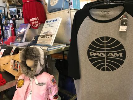 A shop at SeaTac International Airport featuring Pan Am Airways merchandise. The original...