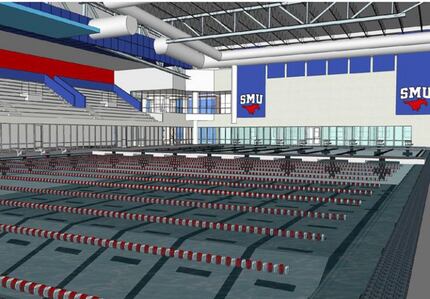 SMU released this rendering of its new aquatics center this week.