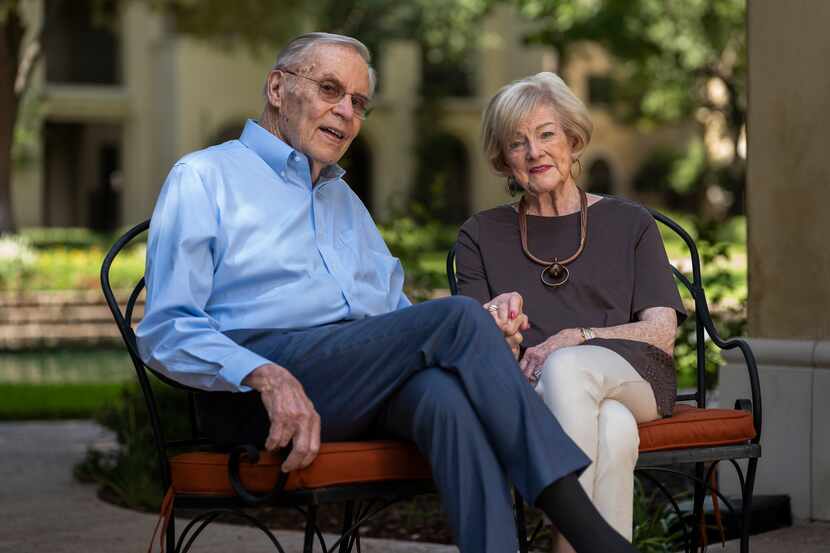 Don Spies sitting next to his wife Lorna