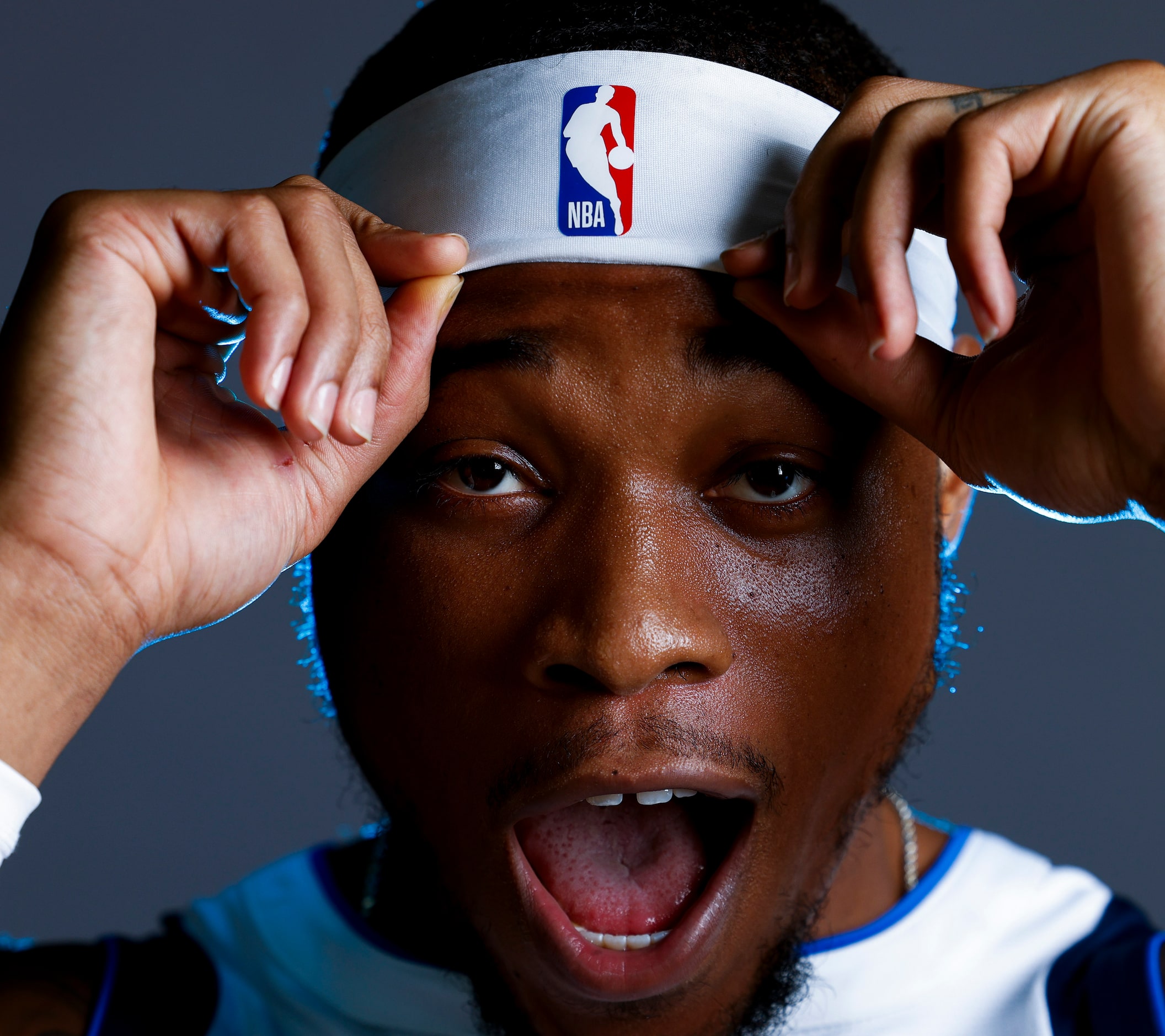 Dallas Mavericks’ Richaun Holmes poses for a photo during the media day on Friday, Sept. 29,...