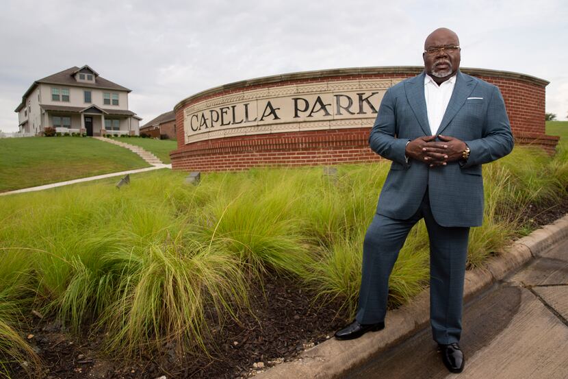 TD Jakes poses for a photo at Capella Park on Friday, July 2, 2021, in Dallas. Capella Park...