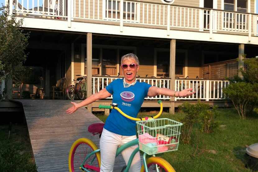
Shark Tank's Barbara Corcoran keeps a custom bike in Fire Island, N.Y., and another in...