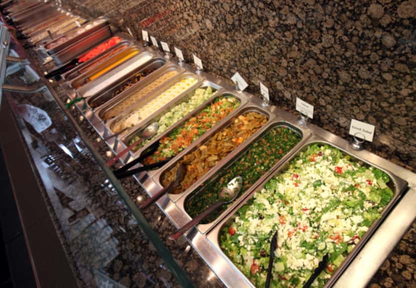 Afrah offers traditional Middle Eastern fare like shawarmas and falafel, pizzas, kafta...
