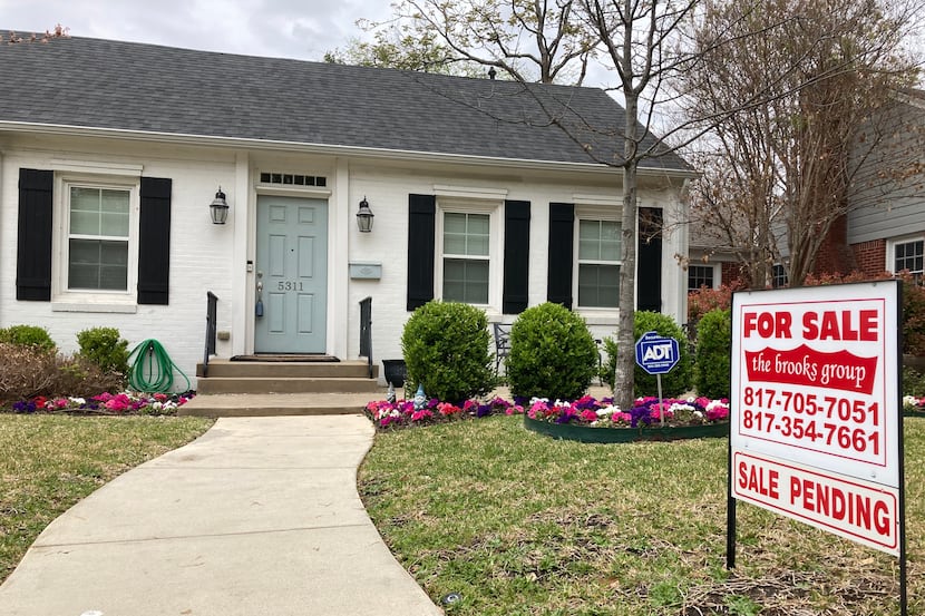 Dallas-area home prices were almost 9% higher in February from a year earlier.