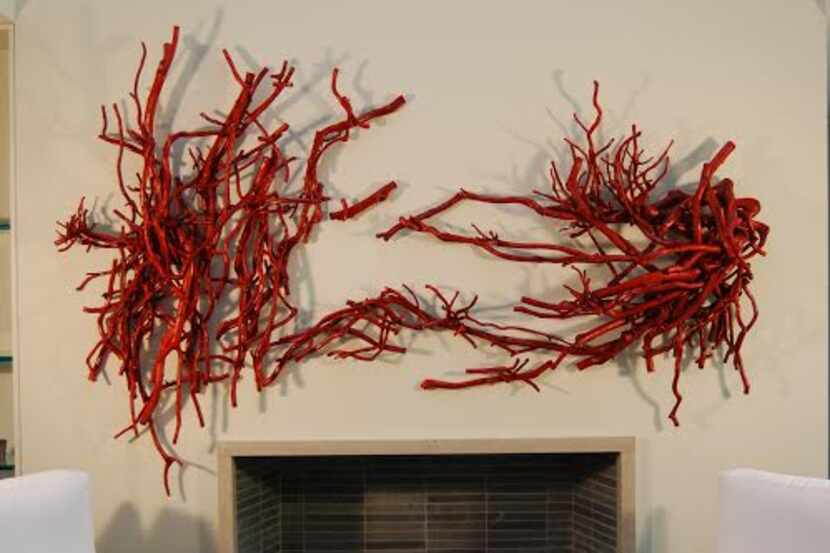 
Song of Summer (2009), crepe myrtle, dye, wax. Private collection 
