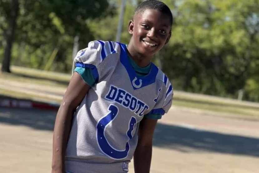 De'Evan McFall, 11, was fatally shot outside a Dallas apartment complex on Sunday.