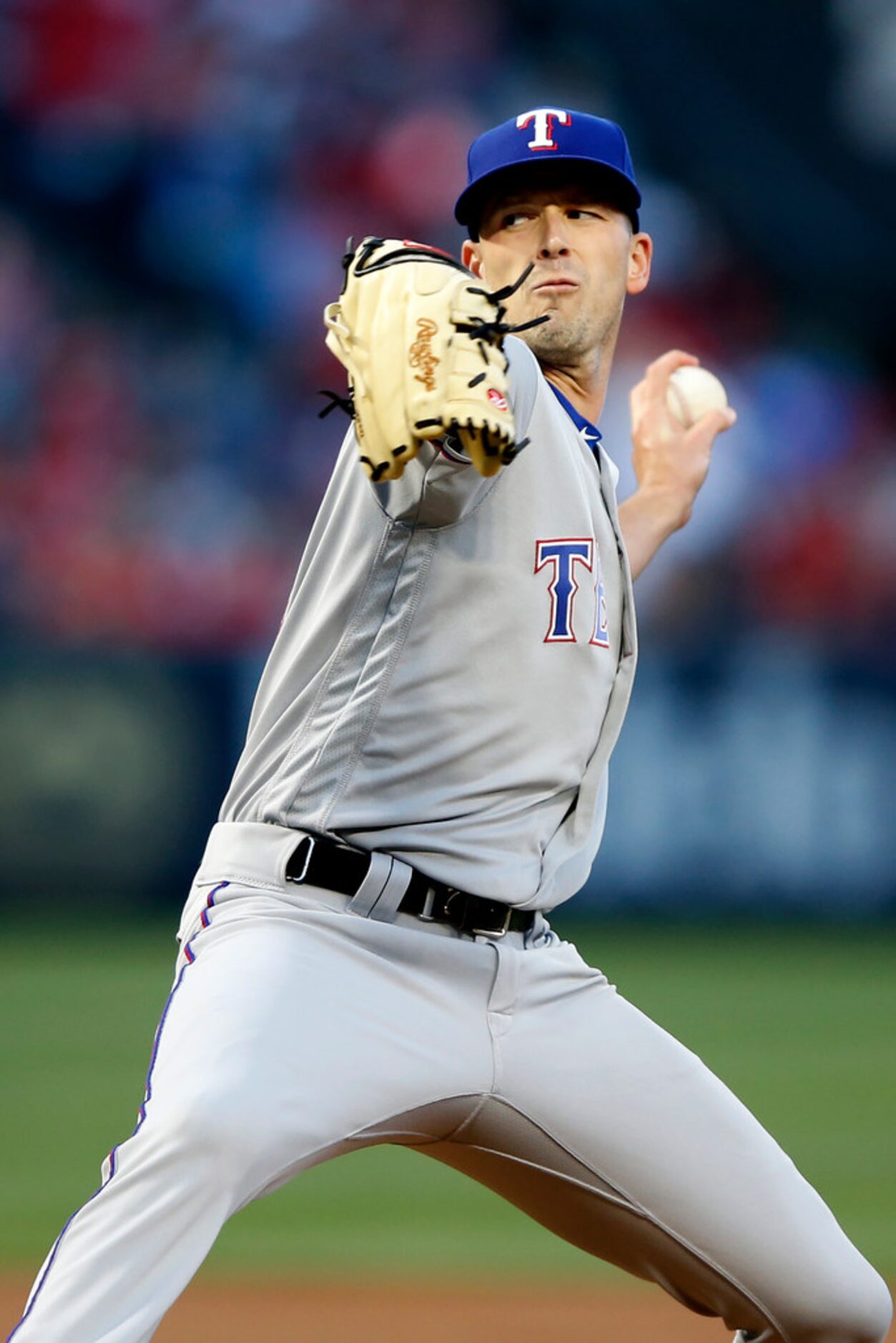 ANAHEIM, CALIFORNIA - MAY 24:  Drew Smyly #33 of the Texas Rangers pitches during the first...