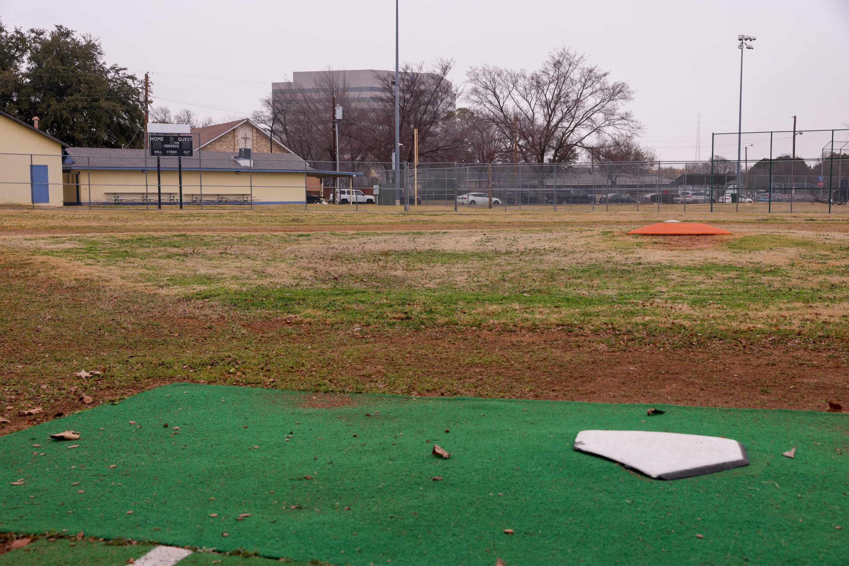 An existing baseball field pictured at Senter Park, Friday, Jan. 26, 2024, in Arlington. The...