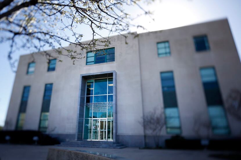 The entrance of DISD Administration Building on N. Washington Avenue in Dallas on February...
