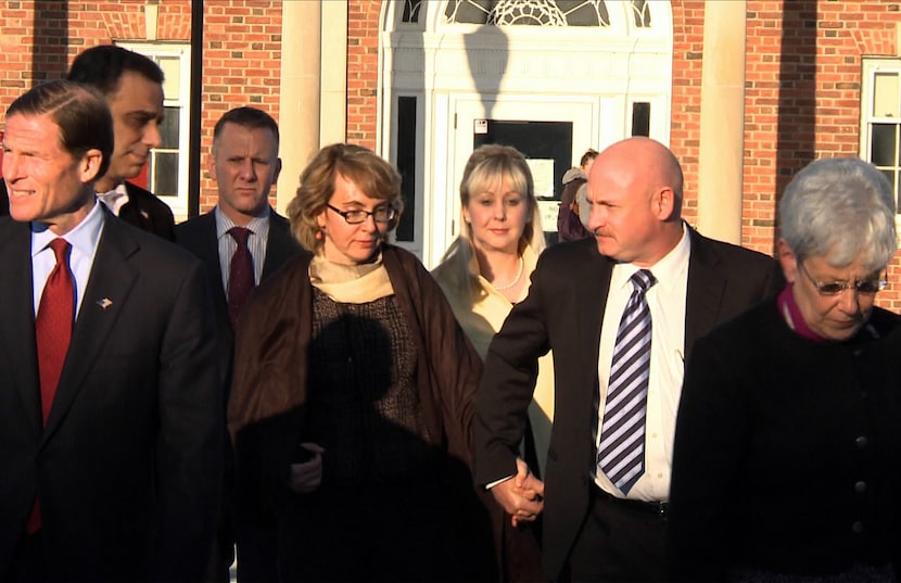 Former Arizona congresswoman Gabrielle Giffords and her husband, future Arizona Sen. Mark...