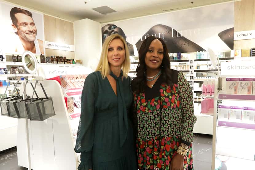 Michelle Wlazlo (left), J.C. Penney's chief merchandising officer, and Nykaio Greico,...