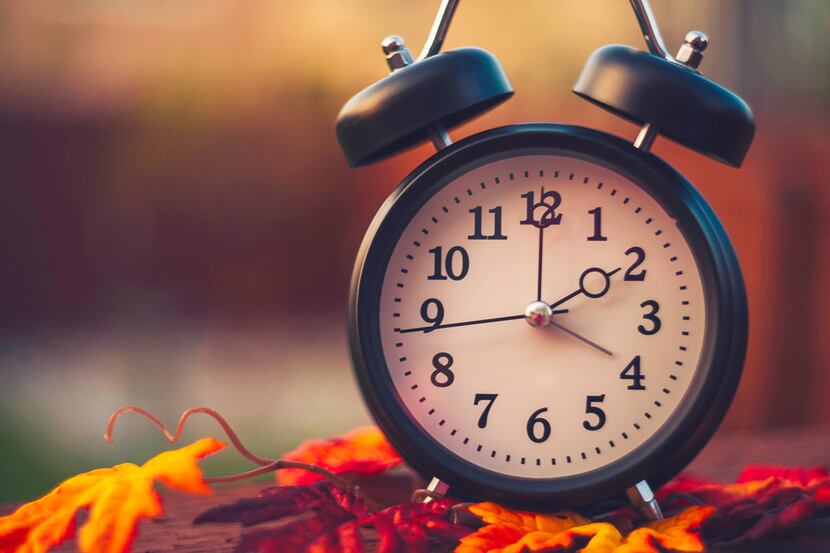 Clocks fall back in autumn and spring forward in the spring.  